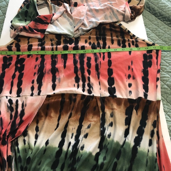 Derek Heart Plus tribal print maxi ruffled dress - Picture 7 of 8